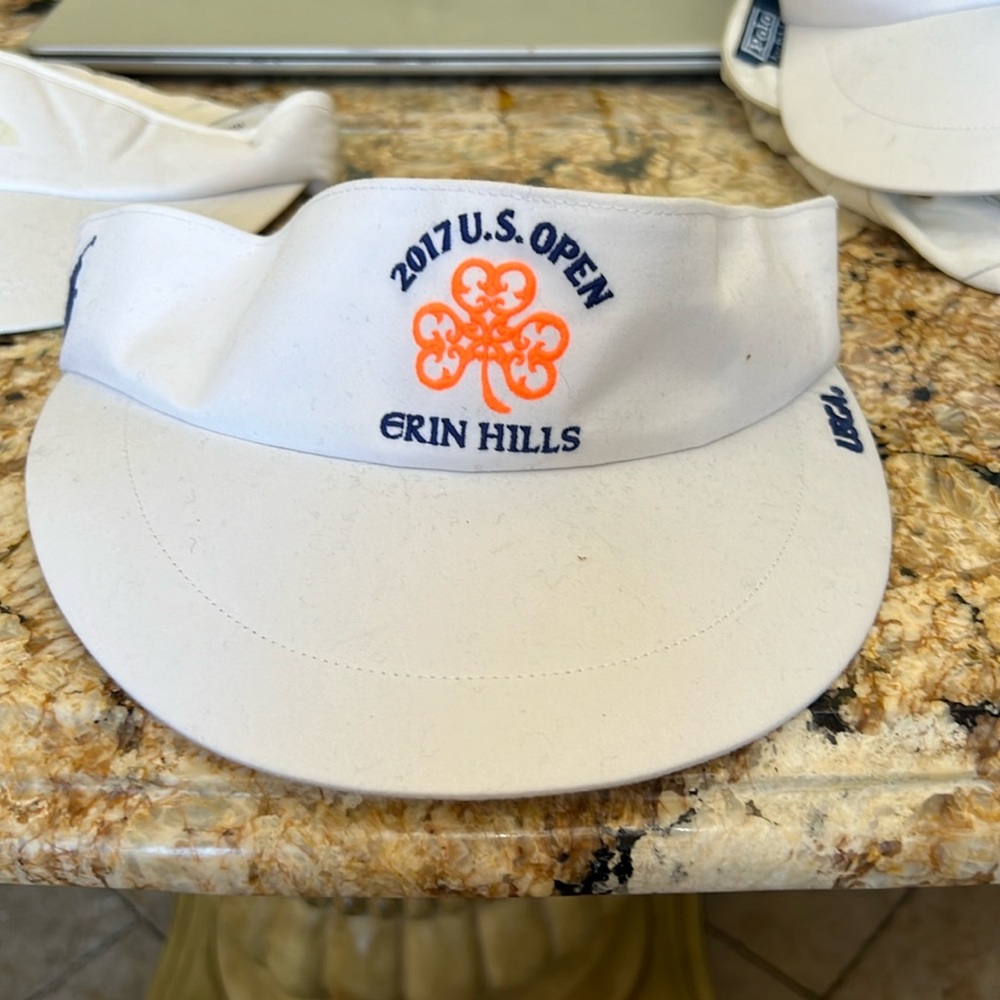 New US Open Polo Ralph Lauren Visor. New . White with embroidery